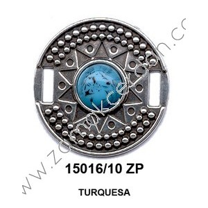 ENTREPIEZA REDONDA CON TURQUESA
