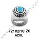 ANILLO LABRADO PINTADO AZUL