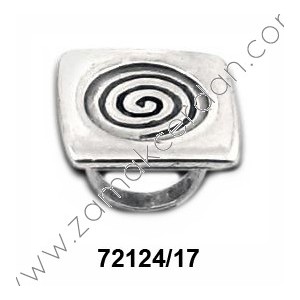 ANILLO CUADRADO CON ESPIRAL