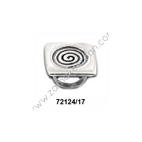 ANILLO CUADRADO CON ESPIRAL