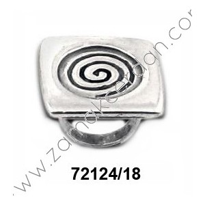 ANILLO CUADRADO CON ESPIRAL