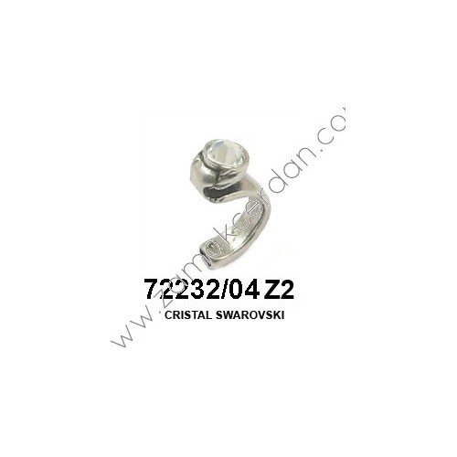 MEDIO ANILLO CON BRILLANTE REDONDO