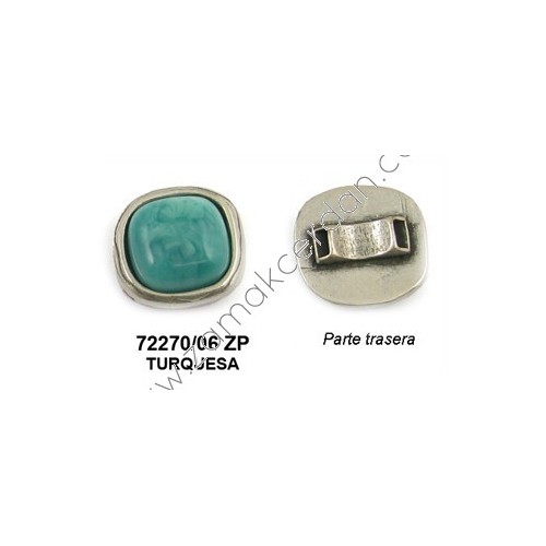 MEDIO ANILLO  PIEDRA TURQUESA