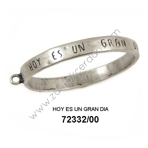 PULSERA ARO CON ANILLA "HOY ES UN GRAN DÍA"