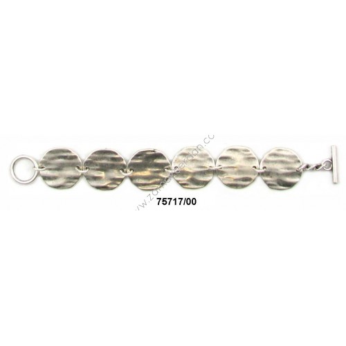 PULSERA COMPLETA CÍRCULOS MARTILLADOS GRANDES