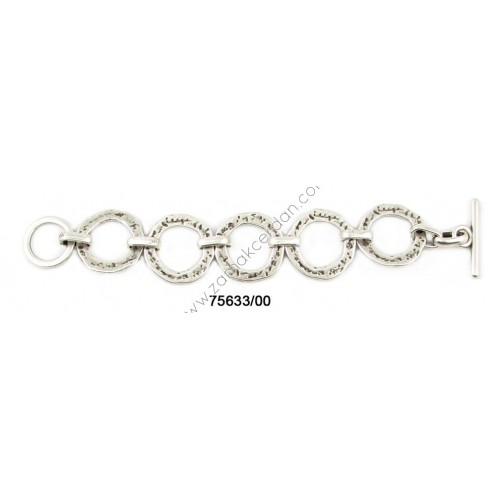 PULSERA COMPLETA ANILLAS MARTILLADAS
