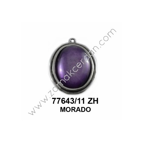 COLGANTE CON PIEDRA MORADO