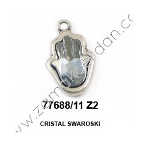 PENDANT FATIMA'S HAND SWAROVSKI WHITE
