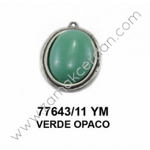 COLGANTE CON PIEDRA VERDE OPACO