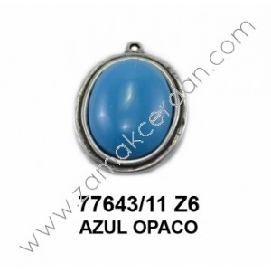 COLGANTE CON PIEDRA AZUL OPACO