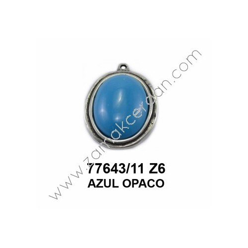 COLGANTE CON PIEDRA AZUL OPACO