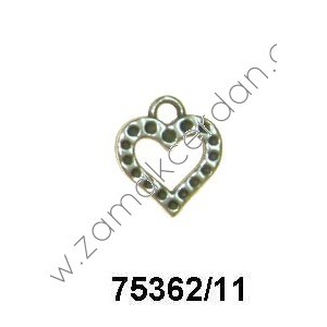 COLGANTE CORAZÓN CON PUNTOS