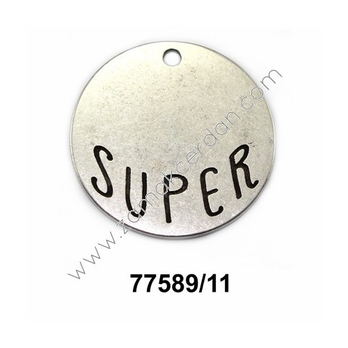 COLGANTE CHAPA REDONDA GRANDE "SUPER"
