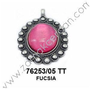 COLGANTE OVALADO FUCSIA