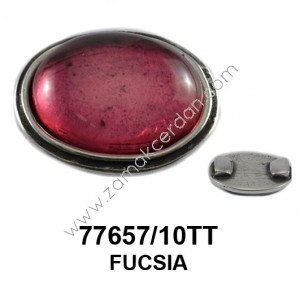 ENTREPIEZA CON PIEDRA FUCSIA