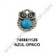 COLGANTE BUHO CON CRISTAL FUCSIA