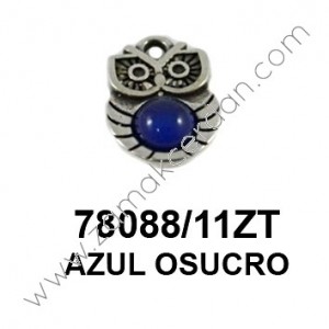 COLGANTE BUHO CON CRISTAL FUCSIA