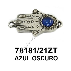 ENTREPIEZA MANO DE FÁTIMA RESINA AZUL OSCURO