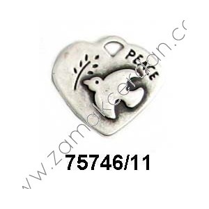 COLGANTE CORAZÓN PEACE