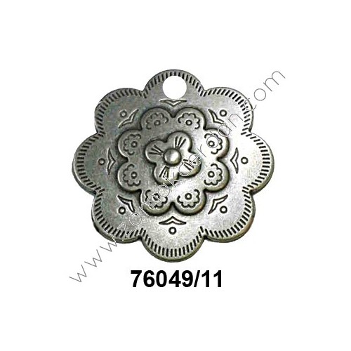 COLGANTE MEDALLÓN FLOR 