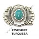 HEBILLA CHAPÓN CON PIEDRA TURQUESA