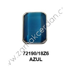 FINGER RING  SQUARE BLUE