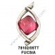 COLGANTE CON PIEDRA FUCSIA
