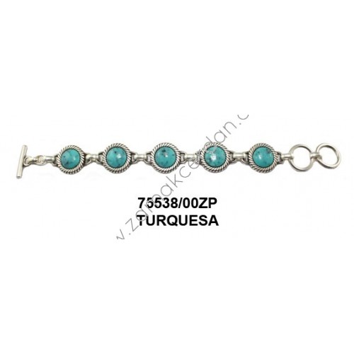 PULSERA COMPLETA CON  TURQUESA