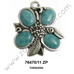 COLGANTE FLOR CON PIEDRAS