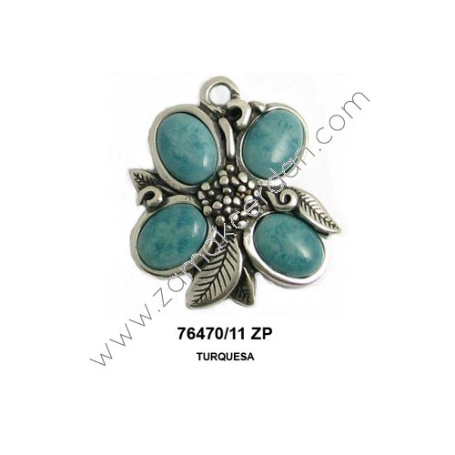 COLGANTE FLOR CON PIEDRAS