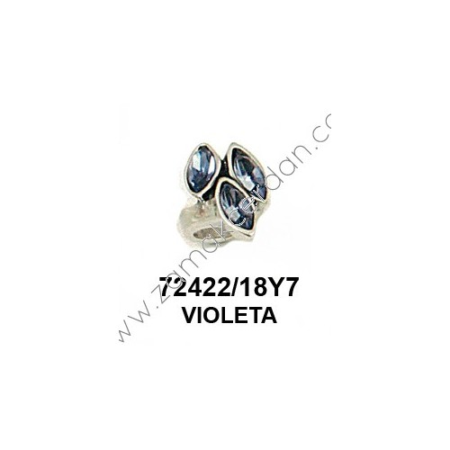 ANILLO TRES PIEDRAS SWAROVSKI BLANCO