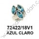 ANILLO TRES PIEDRAS SWAROVSKI BLANCO