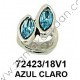 ANILLO DOS ROMBOS SWAROVSKI AZUL