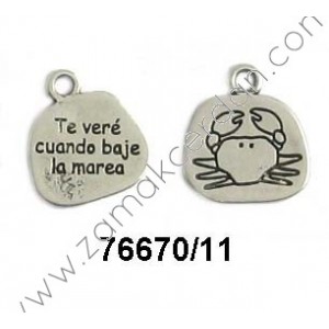 COLGANTE CANGREJO "TE VERÉ CUANDO BAJE LA MAREA"