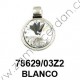 COLGANTE REDONDO CON SWAROVSKI BLANCO