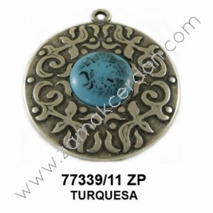 COLGANTE REDONDO TURQUESA