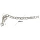 PULSERA COMPLETA CADENA CORAZONES Y LLAVE