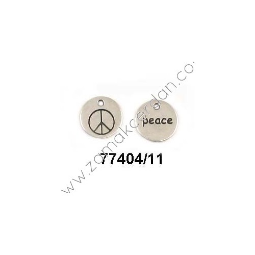 COLGANTE REDONDO SÍMBOLO PAZ "PEACE"