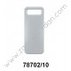 COLGANTE CHAPA RECTANGULAR LISA