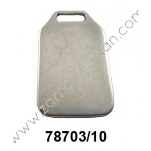 COLGANTE CHAPA RECTANGULAR LISA