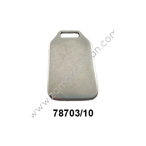 COLGANTE CHAPA RECTANGULAR LISA