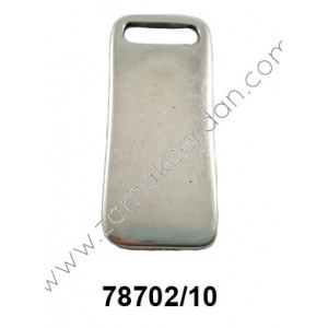 COLGANTE CHAPA RECTANGULAR LISA