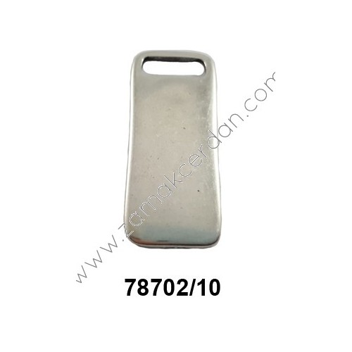 COLGANTE CHAPA RECTANGULAR LISA