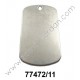 COLGANTE CHAPA MILITAR LISA