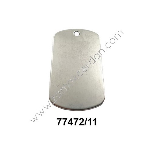 COLGANTE CHAPA MILITAR LISA