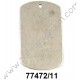 COLGANTE CHAPA MILITAR LISA