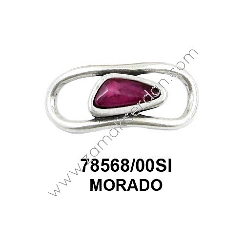 ENTREPIEZA OVALADA RESINA MORADO