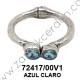 PULSERA COMPLETA SWAROVSKI AZUL CLARO