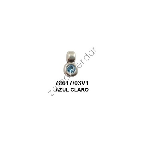COLGANTE SWAROVSKI AZUL CLARO