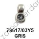 COLGANTE SWAROVSKI GRIS OSCURO